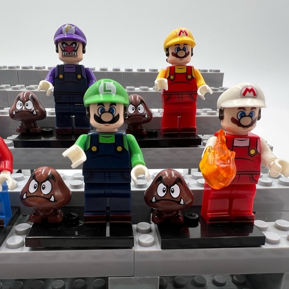 7 Super Mario Bros Custom Minifigures, Mini Figures, - Picture 7 of 10